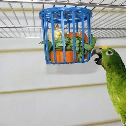 Fruit Vegetable Holder Bird Parrot Feeder Cage