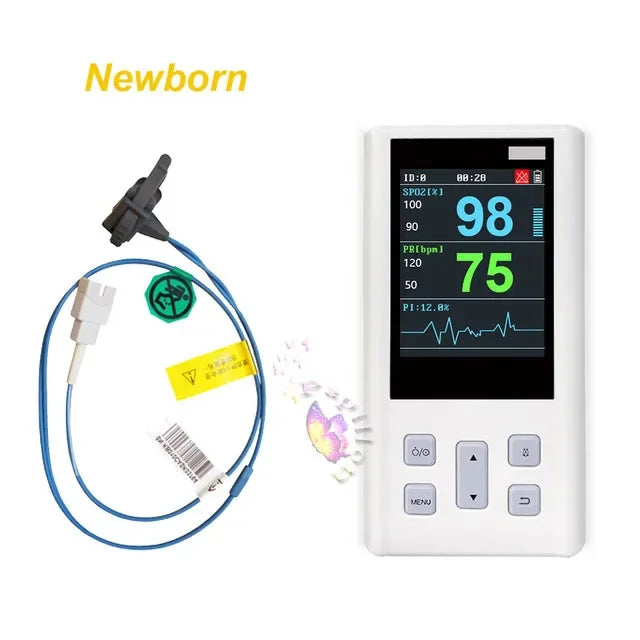 Pulse Oximeter Monitor for Heart Rate and Oxygen Saturation with Veterinary Medical