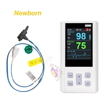 Pulse Oximeter Monitor for Heart Rate and Oxygen Saturation with Veterinary Medical