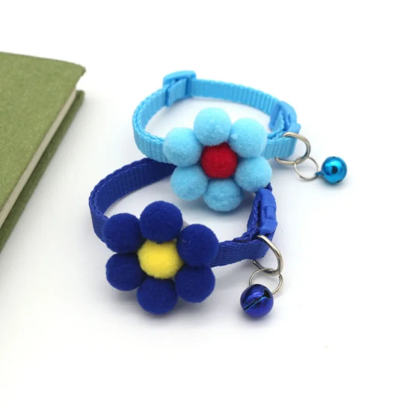 1PC Cute Cat Collar Small Puppy Collars Bow Kitten Cat Collar Bowknot Necklace with Bell for Dogs Chihuahua Pet Supplies
