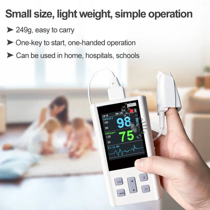 Pulse Oximeter Monitor for Heart Rate and Oxygen Saturation with Veterinary Medical