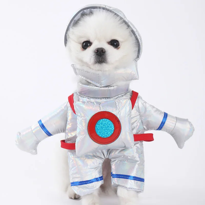 Halloween Dagger Pet Transformation Dress Funny Knife Holding Dog Clothes Cat Standing Outfit 100% Cotton Dog Jumpsuit Romper
