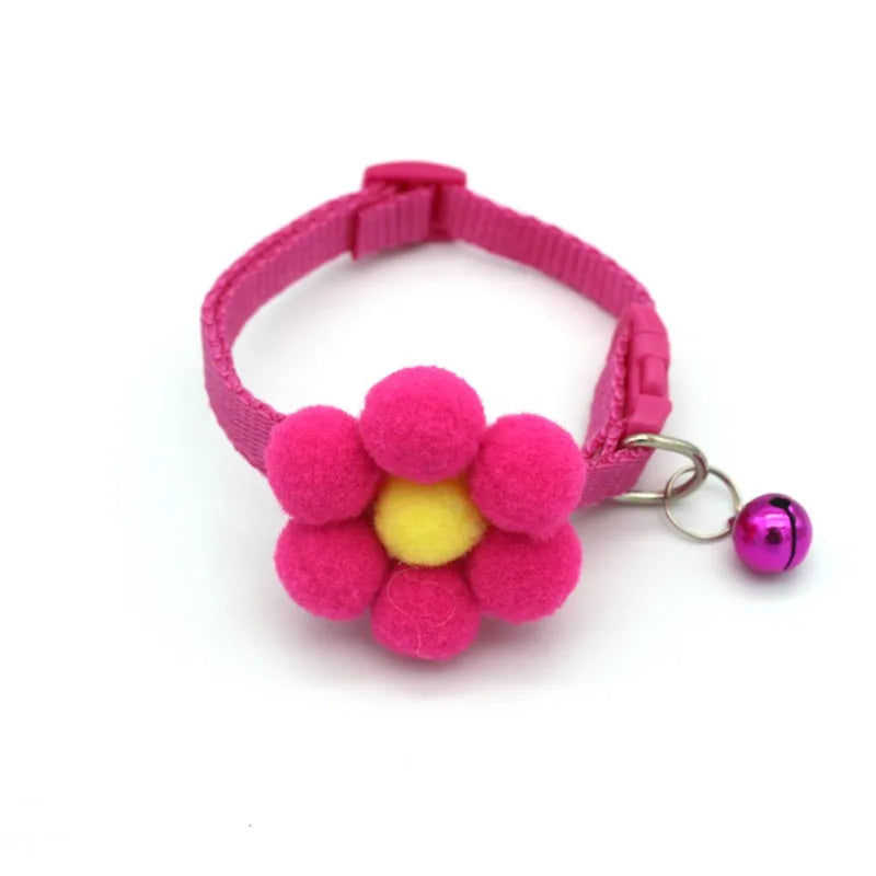 1PC Cute Cat Collar Small Puppy Collars Bow Kitten Cat Collar Bowknot Necklace with Bell for Dogs Chihuahua Pet Supplies