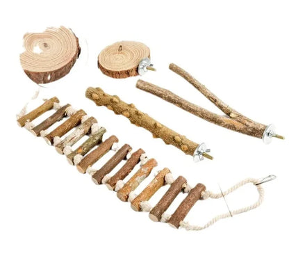 Colorful Bird Toy Set for Small to Medium Parrots