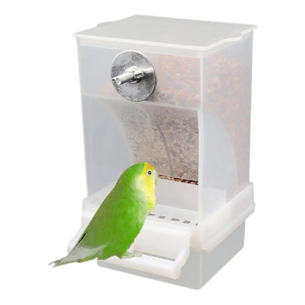 Automatic Birds Feeder Birdcage Feeder Automatic Parrot Feeder with Capacity Birdseed Dispenser for Small Medium for Birds