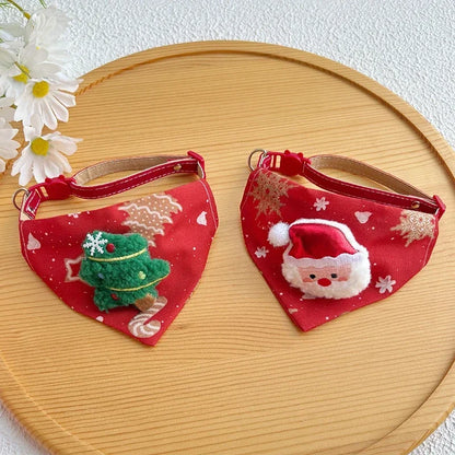 Matching Christmas Dog Scarf & Tree Skirt Set -