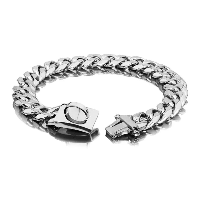 Strong Metal Dog Chain Collars Stainless Steel Pet Training Choke Collar For Large Dogs Pitbull Bulldog Silver Gold Show Collar