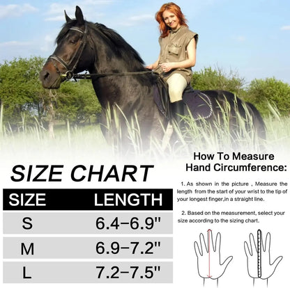 Horse Riding Breathable Gloves for Women