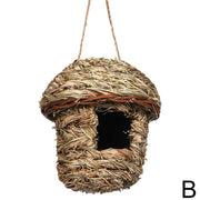 Handwoven Straw Bird Nest for Parrots | Outdoor Garden Hanging
