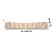 Hamster Habitat Climbing Wooden Bridge Cage Fence for Small Animals