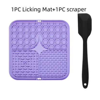 Silicone licking Slow Food Plate for Dogs