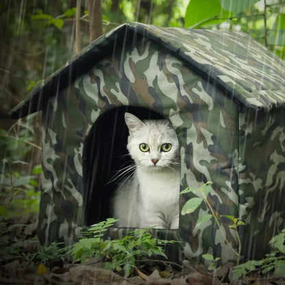Stray cat dog rescue waterproof/warm outdoor tent cat kennel