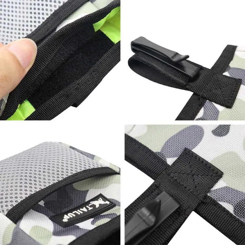 Dog Training Treat Pouch-Oxford Cloth Waist Bag for Puppy Snacks Obedience & Agility Feeding Pocket Reward Bag with Nylon Liner