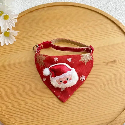 Matching Christmas Dog Scarf & Tree Skirt Set -