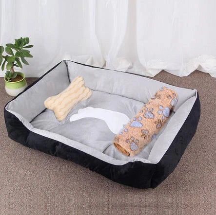 Winter Warm Pet's Kennels Washable Dog Net Bed House Four Seasons Medium Small Dog Sofa Bed Cushion Pet Supplies