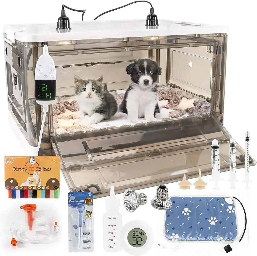 Puppy Incubator Incubator heating for Newborn Puppies and Kittens