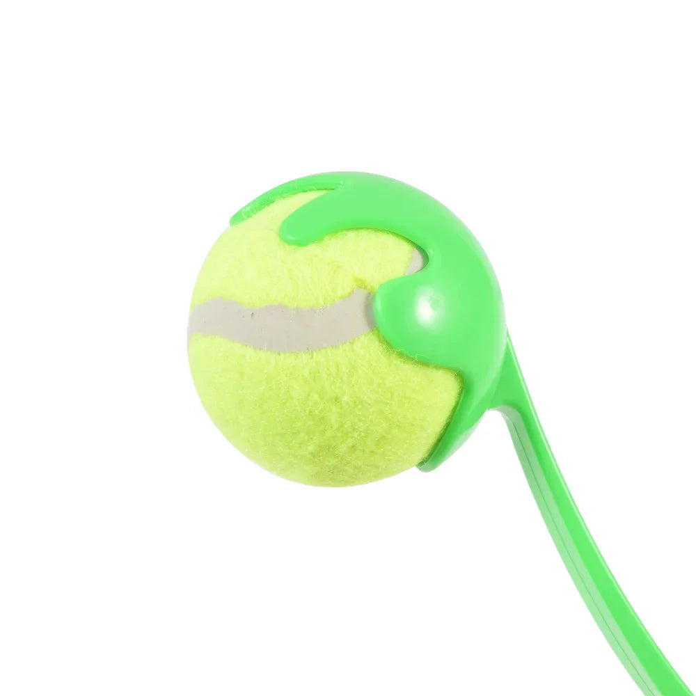 Interactive Dog Tennis Training Ball Thrower Outdoor Toy for Dogs Plastic Material Durable Ball Launcher for Pet Exercise