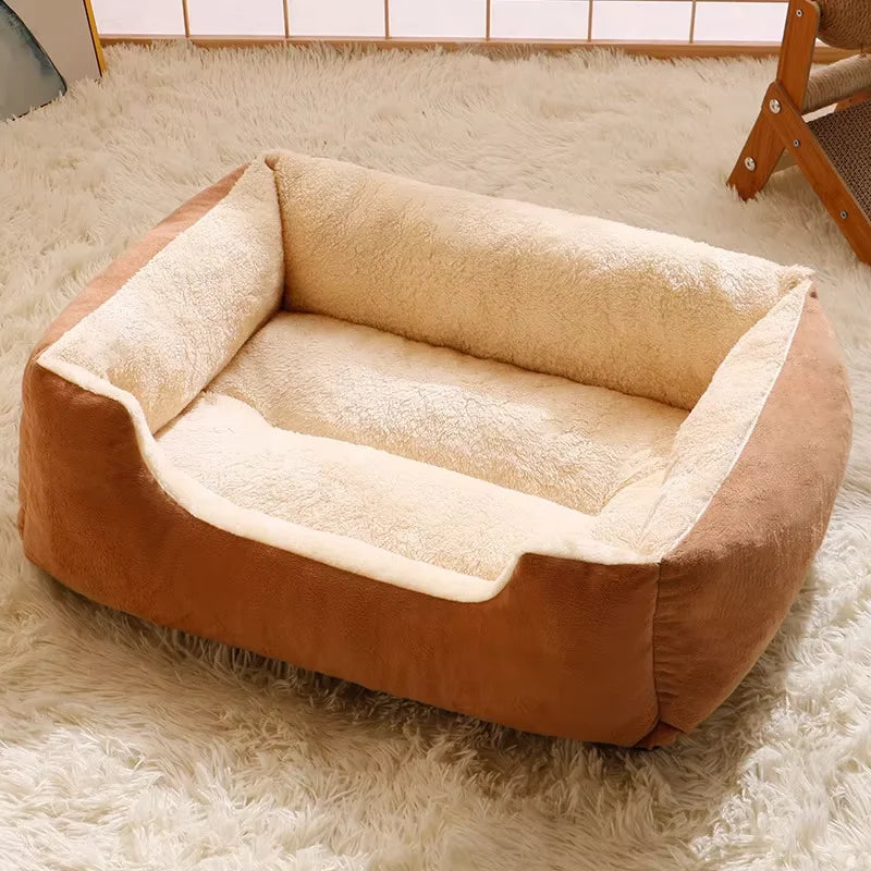 Warm Washable Cat And Dog House Bite-Proof Plush Bed for Small to Medium Dogs Breathable All-Year round Pet Nest