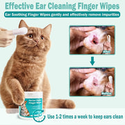 Finger Soft Otic Cleaning Pads for Regular Ear Cleaner for Cats And Dogs