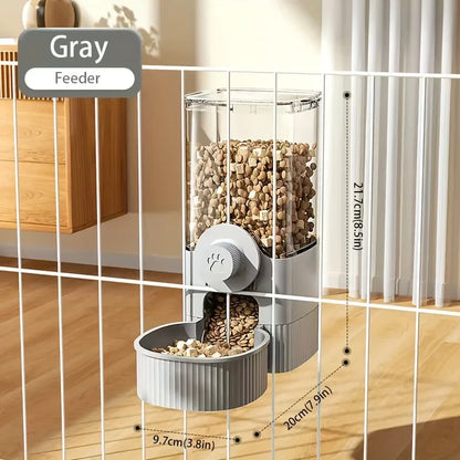 Hanging Automatic wire Pet Food Feeder/Water Dispenser