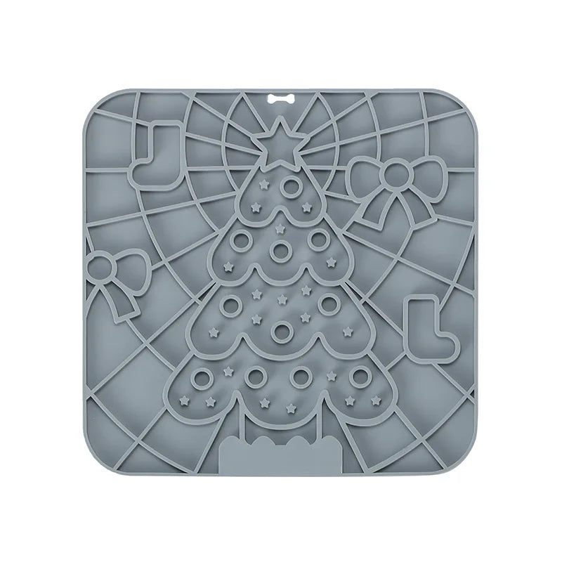 Pet Lick Silicone Mat Slow Food Plate for Dogs Bathing Distraction Dog Sucker Feeder Supplies Training Bowl Universal Plastic