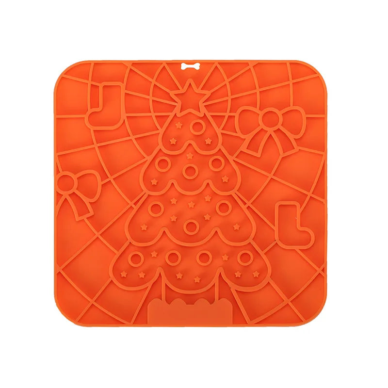 Pet Lick Silicone Mat Slow Food Plate for Dogs Bathing Distraction Dog Sucker Feeder Supplies Training Bowl Universal Plastic