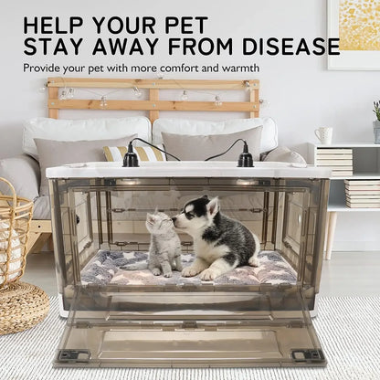 Puppy Incubator Incubator heating for Newborn Puppies and Kittens
