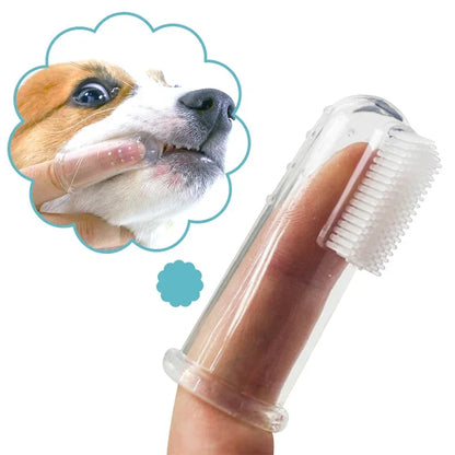 Super Soft Pet Finger dog Toothbrush for Bad Breath