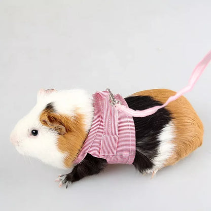 Hamster Adjustable Harness Leash Vest for Rabbit/Guinea Pig