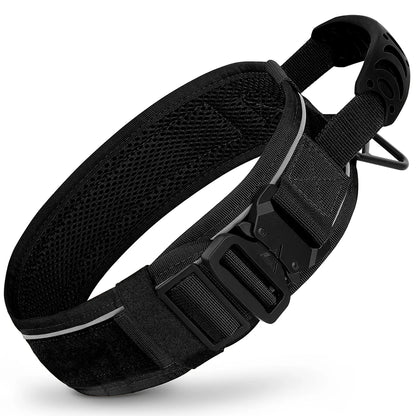 Military Tactical Pet Training Collars With Handle Strong For Medium Large Dogs