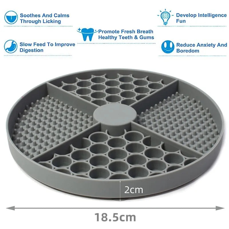 Pet Supplies Silicone Licking Mat Cat Slow Feeder With Suction Cup
