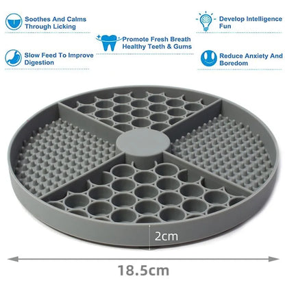 Pet Supplies Silicone Licking Mat Cat Slow Feeder With Suction Cup