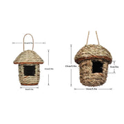 Handwoven Straw Bird Nest for Parrots | Outdoor Garden Hanging
