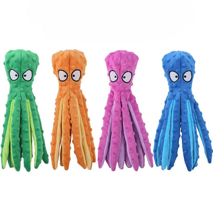 Indestructible Bite and squeaky Octopus toy for Dogs