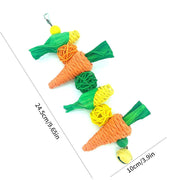 Chewing Carrot Birdcage Hanging Accessory