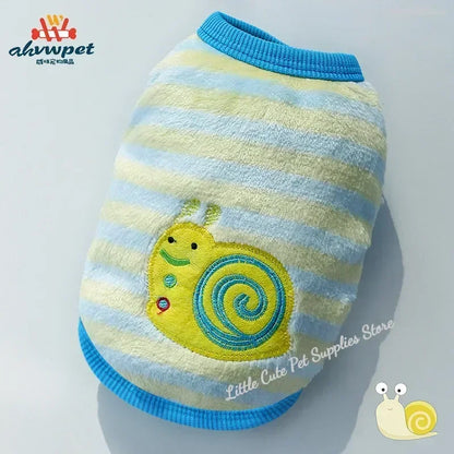 Warm Flannel Dog Vest Winter Jacket for Small Dogs And Cats