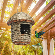 Handwoven Straw Bird Nest for Parrots | Outdoor Garden Hanging
