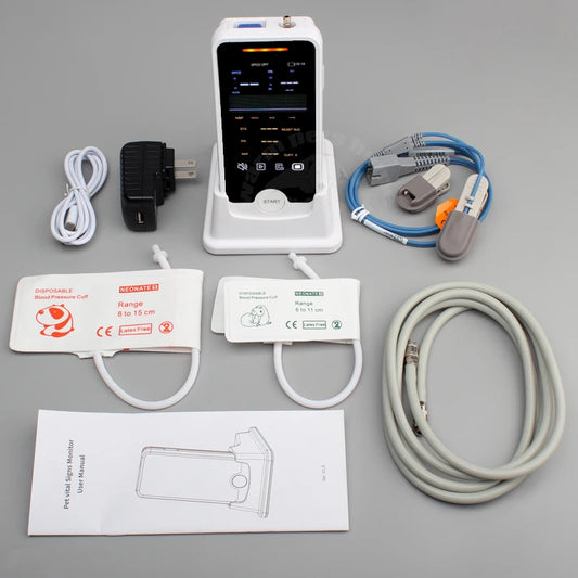Vet Animal Sphygmometer Handheld NIBP SPO2 Function Patient Monitor Veterinary Equipment Machine