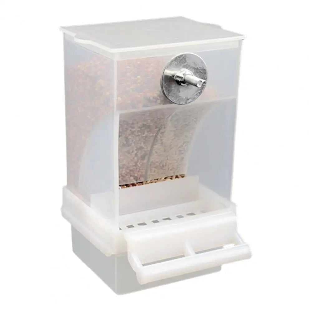 Automatic Birdcage Food Dispenser for Parrots and Small Birds
