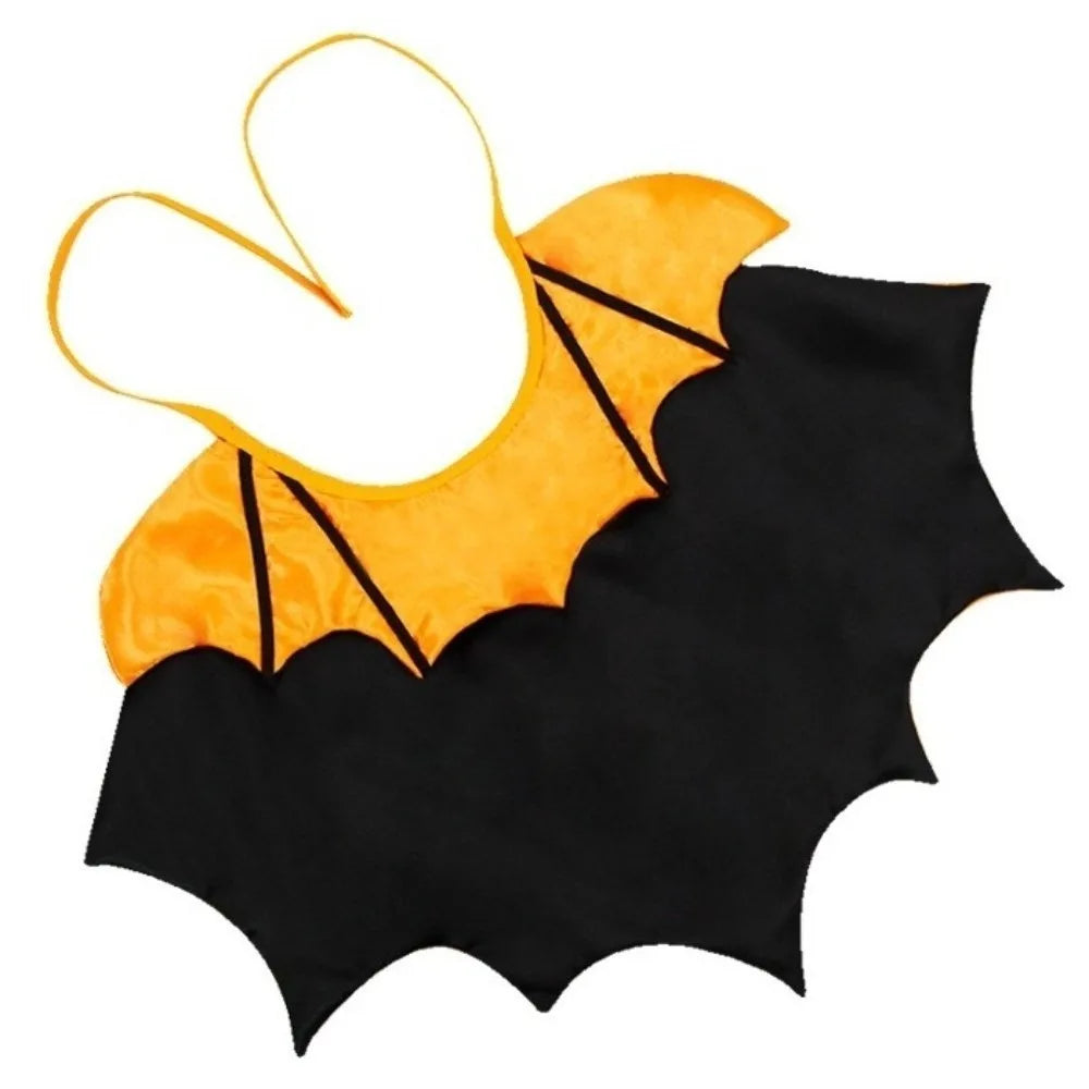 Halloween Bat Transformation Pet Costume Cat Cosplay Cloak Bow Stand-collar Comfortable Kitten Dress Easy to Wear for Party