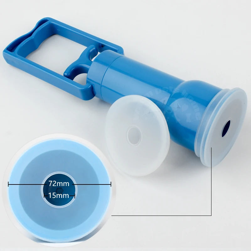 Newborn Pet Puppy Cat Ventilator Pump Amniotic Fluid Removal Auxiliary Breathing Device Blue ABS Plastic S & L Sizes