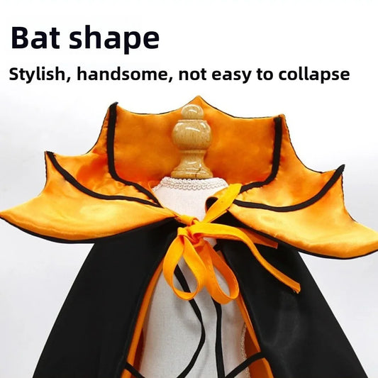 Halloween Bat Transformation Pet Costume Cat Cosplay Cloak Bow Stand-collar Comfortable Kitten Dress Easy to Wear for Party