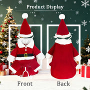 Santa Claus Christmas Pet Costume for Small Medium Dogs Cats