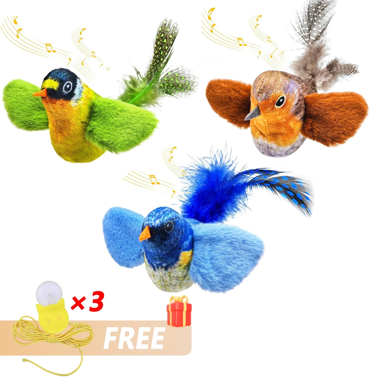 Indoor Interactive Birds Toy for Cat