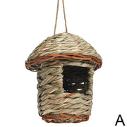 Handwoven Straw Bird Nest for Parrots | Outdoor Garden Hanging