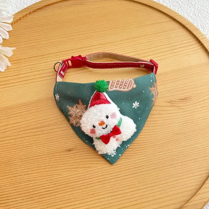 Matching Christmas Dog Scarf & Tree Skirt Set -