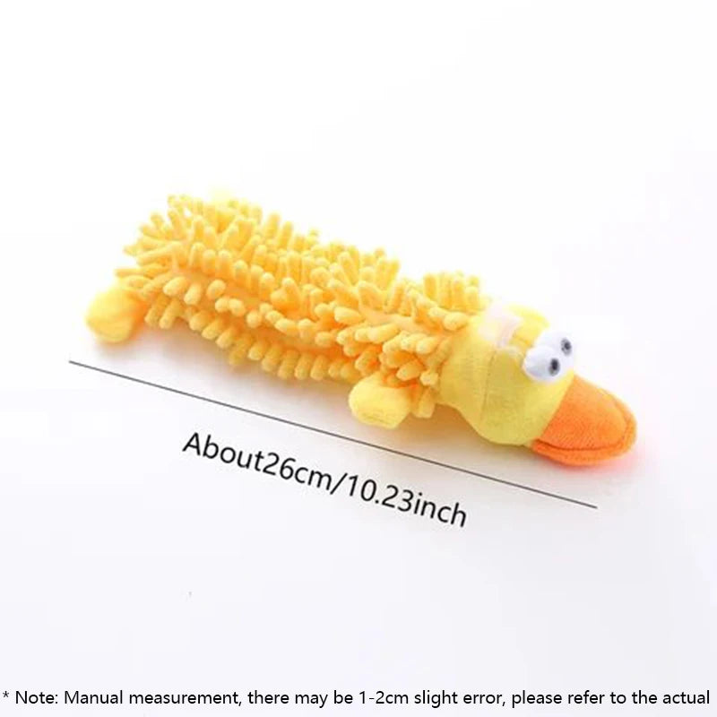 Plush Dog Toy with Sound - Interactive Squeak Toy for Dogs Fleece Shell Frog Hippo Design for Teeth Grinding And Chew Fun