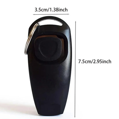 Clicker with Whistle Key Ring And Wrist Strap dog Supplies