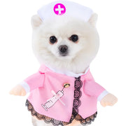 Halloween Dagger Pet Transformation Dress with Funny Knife