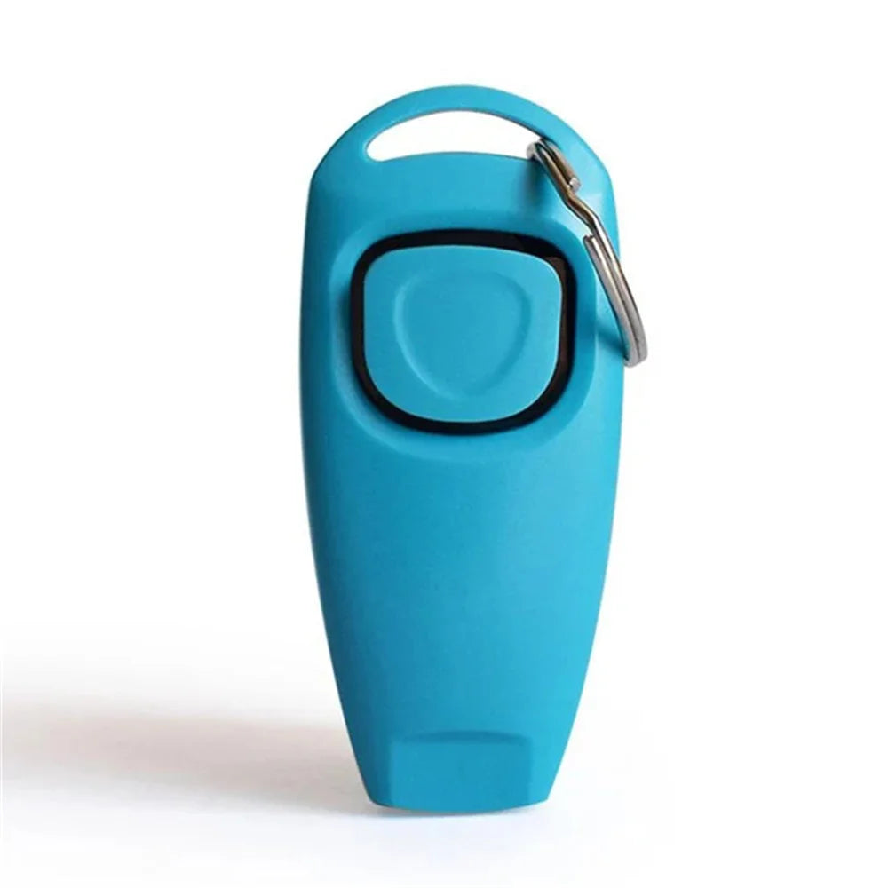 Dog Training Clicker with Whistle Key Ring And Wrist Strap Pet Supplies for Obedience Commands Short And Eye-catching